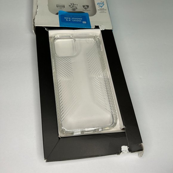 Apple iPhone 12 Mini Speck Presidio Perfect-Clear Hard Case with Grips - Picture 6 of 6